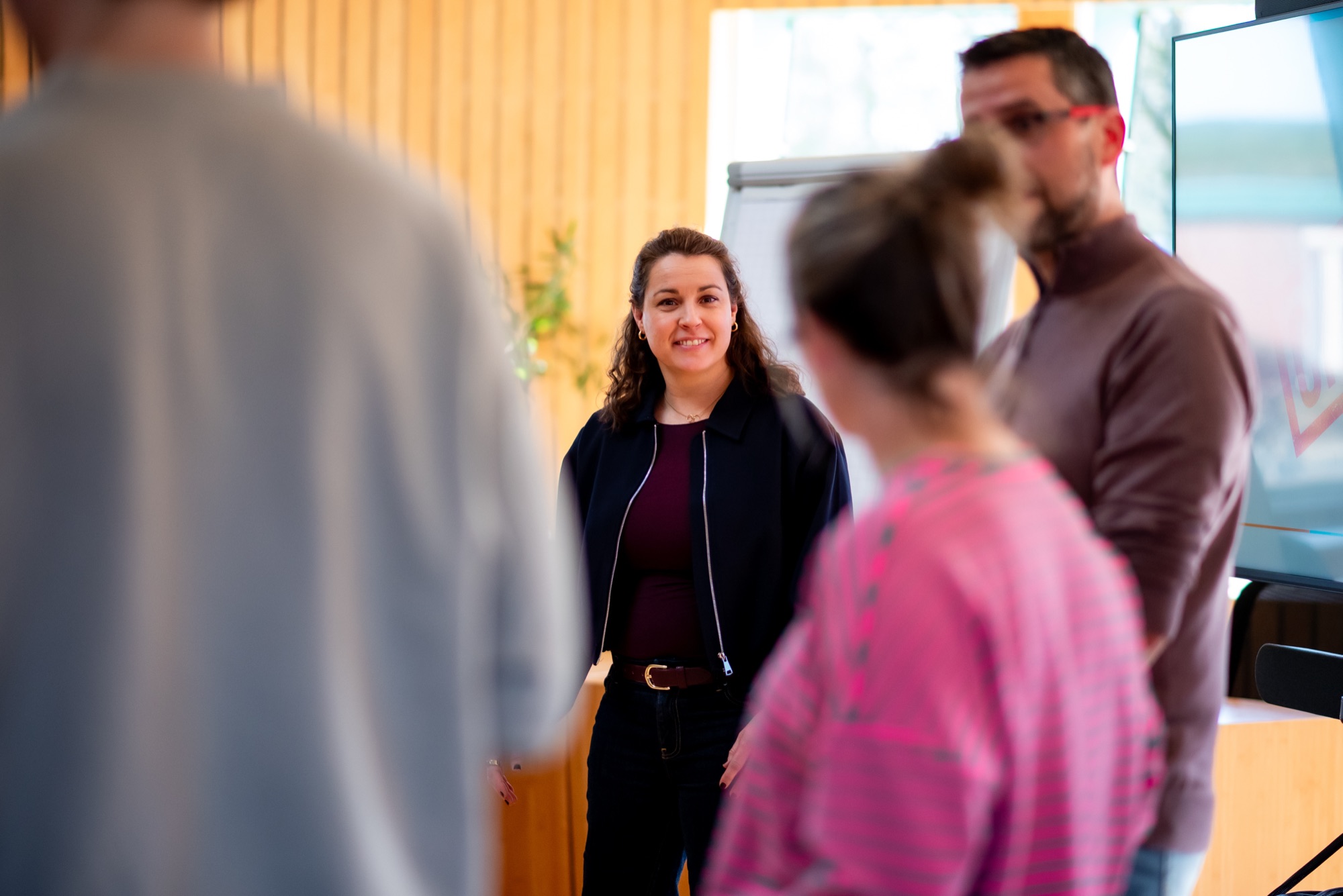 Wendy Verweij tijdens een Dialogischer training
