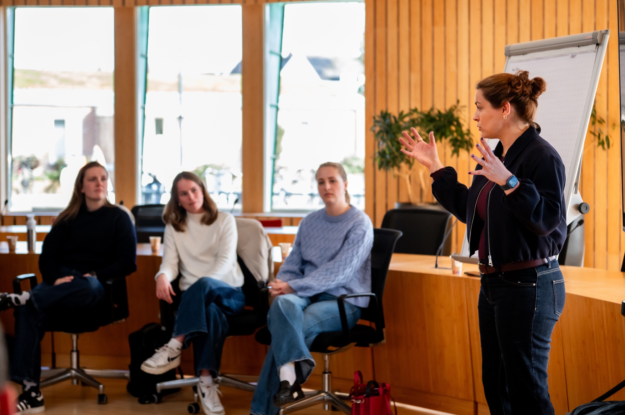 Wendy Verweij in actie